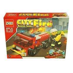 AussieSuperStore Games & Activities Building Block Set City Fire Rescue (in 8 varieties) Building Block Set City Fire Rescue | Firefighting Building Toys for Kids