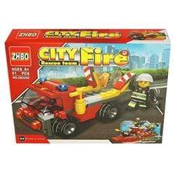 AussieSuperStore Games & Activities Building Block Set City Fire Rescue (in 8 varieties) Building Block Set City Fire Rescue | Firefighting Building Toys for Kids