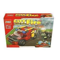AussieSuperStore Games & Activities Building Block Set City Fire Rescue (in 8 varieties) Building Block Set City Fire Rescue | Firefighting Building Toys for Kids