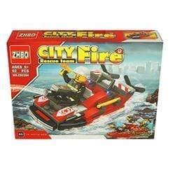 AussieSuperStore Games & Activities Building Block Set City Fire Rescue (in 8 varieties) Building Block Set City Fire Rescue | Firefighting Building Toys for Kids