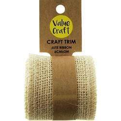 AussieSuperStore Haberdashery Supplies Beige Jute Ribbon Trims (in 4 colours) Jute Ribbon Trims (in 4 colours) | Trims for Sewing 9331468051831 VJY481