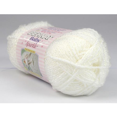 AussieSuperStore Haberdashery Supplies Bernat Baby Sparkle White Yarn Bernat Baby Sparkle White Yarn | Knitting Wool | Yarn | Crotchet Yarn Part Number 020977 020977