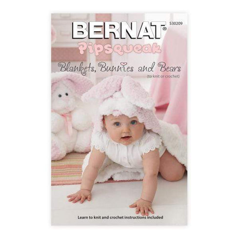 AussieSuperStore Haberdashery Supplies Bernat Pipsqueak Books Bernat Pipsqueak Blankets, Bunnies & Bears Books | Book for Knitting & Crochet 530209 020981