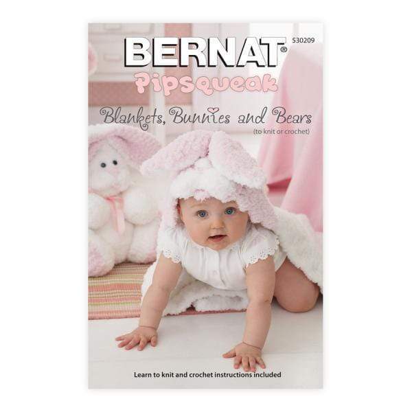 AussieSuperStore Haberdashery Supplies Bernat Pipsqueak Books Bernat Pipsqueak Blankets, Bunnies & Bears Books | Book for Knitting & Crochet 530209 020981
