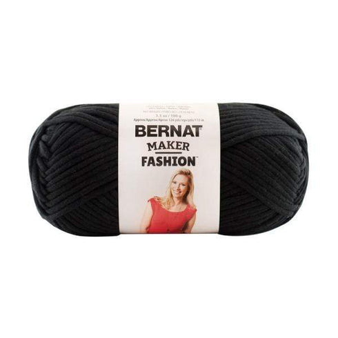 AussieSuperStore Haberdashery Supplies Black Bernat Maker Fashion Yarn (in 8 colors) Bernat Maker Fashion Yarn (in 8 colors) | Knitting Wool | Yarn | Crotchet Yarn Part Number 020990-06002 020990