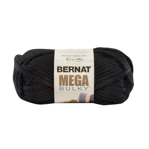 AussieSuperStore Haberdashery Supplies Black Bernat Mega Bulky Yarn (in 12 colors) Bernat Mega Bulky Yarn (in 12 colors) | Knitting Wool | Yarn | Crotchet Yarn Part Number 020988-88040 020988