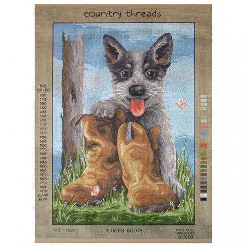 AussieSuperStore Haberdashery Supplies Blueys Boots Tapestry Blueys Boots Tapestry | Tapestries,Tapestry Wall Hangings,Interior Art Work TFJ-1024 TFJ-1024