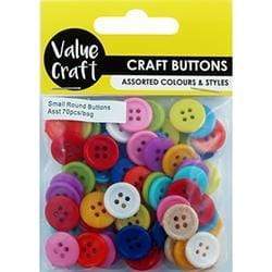 AussieSuperStore Haberdashery Supplies Buttons 15mm Buttons 15mm | Craft Buttons | Sewing Buttons 9331468050049 VJY292