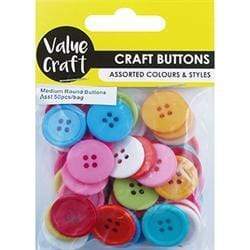AussieSuperStore Haberdashery Supplies Buttons 20mm Buttons 20mm | Craft Buttons | Sewing Buttons 9331468050032 VJY291