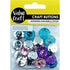AussieSuperStore Haberdashery Supplies Buttons Crystal Multicolours Buttons Crystal Multicolours | Craft Buttons | Sewing Buttons 9331468050018 VJY151