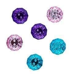 AussieSuperStore Haberdashery Supplies Buttons Crystal Multicolours Buttons Crystal Multicolours | Craft Buttons | Sewing Buttons 9331468050018 VJY151