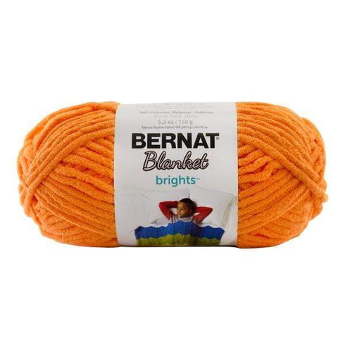AussieSuperStore Haberdashery Supplies Carrot Orange Bernat Yarn Blanket Brights (in 16 colors) Bernat Yarn Blanket Brights (in 16 colors) | Knitting Wool | Yarn | Crotchet Yarn Part Number 020991-12002 020991