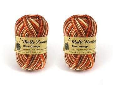 AussieSuperStore Haberdashery Supplies Choc Orange multicolour Knitting Yarn Choc Orange multicolour Knitting Yarn | Knitting Wool | Yarn 9320760190027 SEW 190027