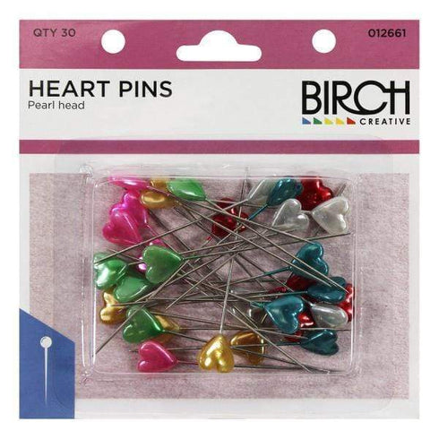 AussieSuperStore Haberdashery Supplies Decorative Heart shape Sewing Pins Decorative Heart shape Sewing Pins | Craft Pins | Head Pins | Sewing Needles Part Number 012661 012661