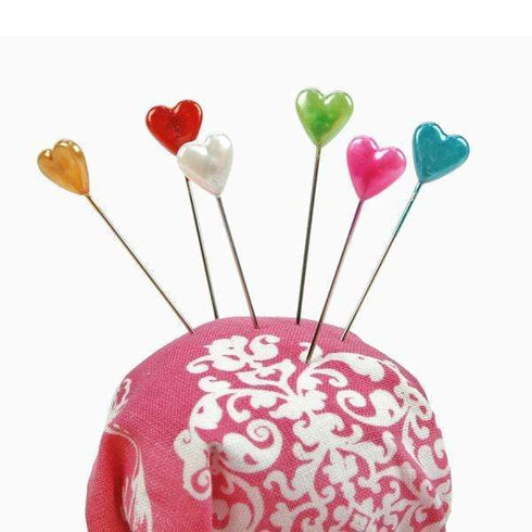AussieSuperStore Haberdashery Supplies Decorative Heart shape Sewing Pins Decorative Heart shape Sewing Pins | Craft Pins | Head Pins | Sewing Needles Part Number 012661 012661