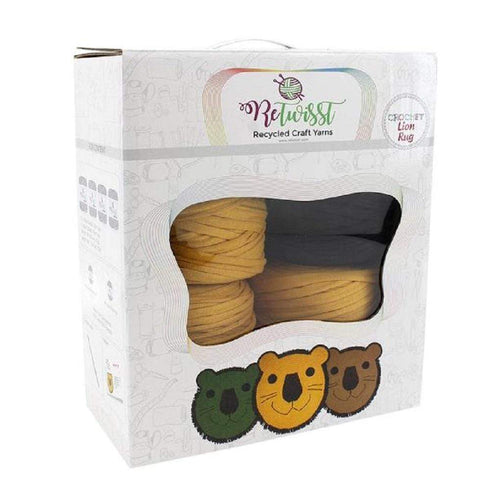 AussieSuperStore Haberdashery Supplies DIY Retwisst Lion Rug Knitting Kit DIY Retwisst Lion Rug Knitting Kit | Knitting Wool | Yarn | Crotchet Yarn Part Number 036103 036103
