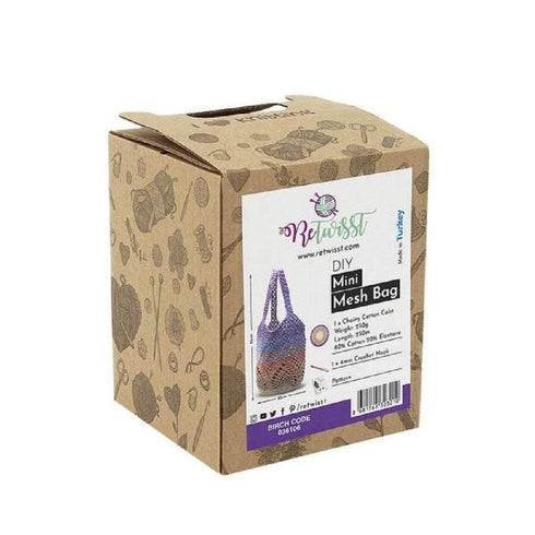 AussieSuperStore Haberdashery Supplies DIY Retwisst Mini Mesh Bag Knitting Kit DIY Retwisst Mini Mesh Bag Knitting Kit | Knitting Wool | Yarn | Crotchet Yarn Part Number 036106 036106