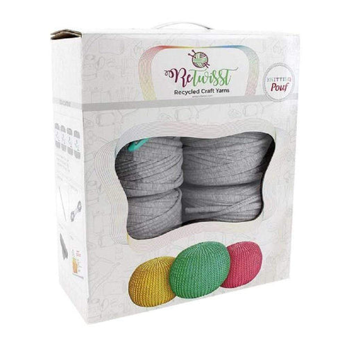 AussieSuperStore Haberdashery Supplies DIY Retwisst Pouf Knitting Kit DIY Retwisst Pouf Knitting Kit | Knitting Wool | Yarn | Crotchet Yarn Part Number 036104 036104