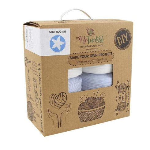 AussieSuperStore Haberdashery Supplies DIY Retwisst Star Rug Knitting Kit DIY Retwisst Star Rug Knitting Kit | Knitting Wool | Yarn | Crotchet Yarn Part Number 036101 036101