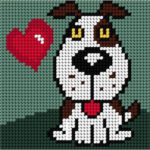 AussieSuperStore Haberdashery Supplies Dog Tapestry Kit 11x11cm Dog Tapestry Kit 11x11cm | Tapestries,Tapestry Wall Hangings,Interior Art Work SKU585105 585105