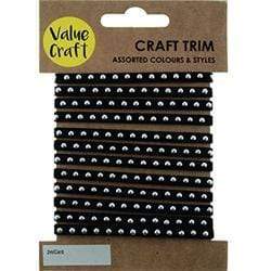 AussieSuperStore Haberdashery Supplies Faux Suede with Metal Dots Trims Faux Suede with Metal Dots Trims |Trims for Sewing 9331468051541 VJY211