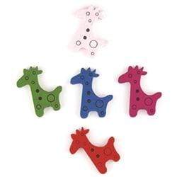 AussieSuperStore Haberdashery Supplies Giraffe Wood Buttons Giraffe Wood Buttons | Craft Buttons | Sewing Buttons 9331468058786 VCWB14
