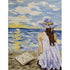 AussieSuperStore Haberdashery Supplies Girl At Beach Tapestry Design Girl At Beach Tapestry Design | Tapestries,Tapestry Wall Hangings,Interior Art Work G40.147 G40.147