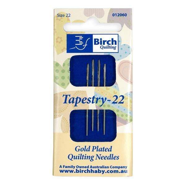 AussieSuperStore Haberdashery Supplies Gold Plated Tapestry-22 Needles Gold Plated Tapestry-22 Needles | Jewellery Making Needle 012060 012060