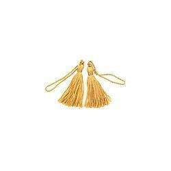 AussieSuperStore Haberdashery Supplies Gold Rayon 5 cm Tassels (in 12 colors) Rayon 5cm Tassels (in 12 colors) | Trims for sewing 9323823119256 TAS020