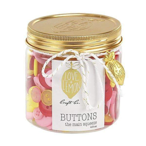 AussieSuperStore Haberdashery Supplies Hot colors Jar Of Buttons 4 oz (in 5 colors) Jar Of Buttons 4 oz (in 5 colors) | Craft Buttons | Sewing Buttons | Bulk Cheap Button Part Number LL0001-0973 LL0001