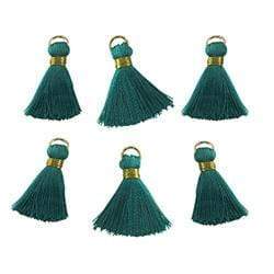 AussieSuperStore Haberdashery Supplies Jade 20mm Mini Tassels (in 4 colours) 20mm Mini Tassels (in 4 colours) | Trims for Sewing | Sewing Supplies 9331468004578 VJY102