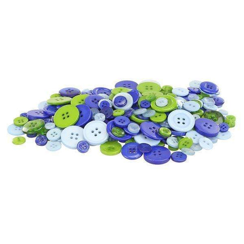 AussieSuperStore Haberdashery Supplies Jar Of Buttons 4 oz (in 5 colors) Jar Of Buttons 4 oz (in 5 colors) | Craft Buttons | Sewing Buttons | Bulk Cheap Button