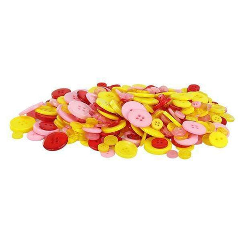 AussieSuperStore Haberdashery Supplies Jar Of Buttons 4 oz (in 5 colors) Jar Of Buttons 4 oz (in 5 colors) | Craft Buttons | Sewing Buttons | Bulk Cheap Button