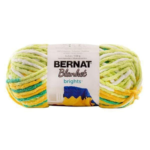 AussieSuperStore Haberdashery Supplies Lemonade Varigated Bernat Yarn Blanket Brights (in 16 colors) Bernat Yarn Blanket Brights (in 16 colors) | Knitting Wool | Yarn | Crotchet Yarn Part Number 020991-12012 020991