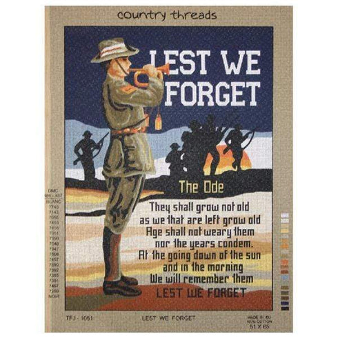 AussieSuperStore Haberdashery Supplies Lest We Forget Tapestry Lest We Forget Tapestry | Tapestries,Tapestry Wall Hangings,Interior Art Work TFJ-1051 TFJ-1051