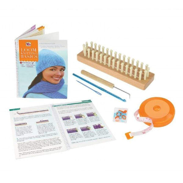 AussieSuperStore Haberdashery Supplies Loom Knitting Basics Kit Loom Knitting Basics Kit | Crotchet Yarn & Wool tool Supplies Part Number 020312 020312