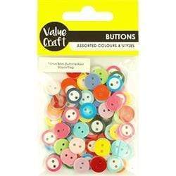 AussieSuperStore Haberdashery Supplies Medium Buttons 10mm Medium Buttons 10mm | Craft Buttons | Sewing Buttons | Bulk Cheap Button 9331468058069 VJY289