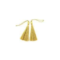 AussieSuperStore Haberdashery Supplies Metallic Gold Rayon 8 cm Tassels (in 9 colors) Rayon 8 cm Tassels (in 9 colors) | Trims for sewing 9323823109134 TAS001