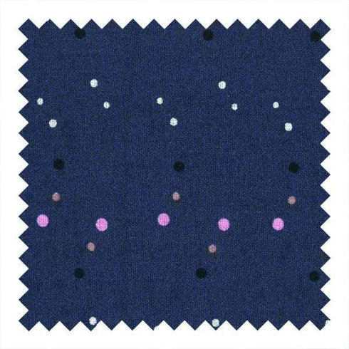 AussieSuperStore Haberdashery Supplies Midnight Stars Festive Patterns Fabric 110cm X 10m (in 5 styles) Festive Patterns Fabric 110cm X 10m | Fabric Textiles | Dress Fabric Online 640124-MIDNIGHT DOTS 640124