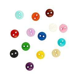 AussieSuperStore Haberdashery Supplies Mini Buttons 6mm Mini Buttons 6mm | Craft Buttons | Sewing Buttons | Bulk Cheap Button 9331468058045 VJY287