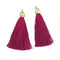 AussieSuperStore Haberdashery Supplies Pink Metallic Tassels 7cm (in 5 colors) Tassels 7cm (in 5 colors) | Trims for Sewing | Sewing Supplies | Haberdashery 9331468055037 VJY656