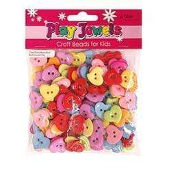 AussieSuperStore Haberdashery Supplies Plastic Button Beads (in 2 styles) Plastic Button Beads | Jewellery Making Beads | Sewing Buttons