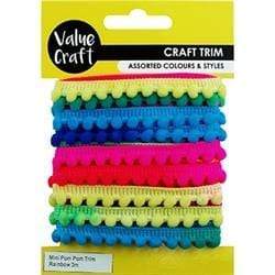 AussieSuperStore Haberdashery Supplies Pom Pom Trims Pom Pom Trims | Trims for sewing 9331468050391 VJY110