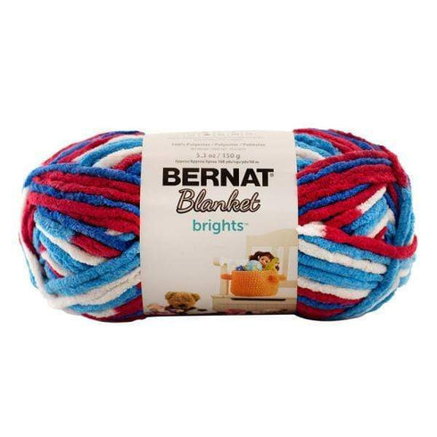 AussieSuperStore Haberdashery Supplies Red & White & Boom Bernat Yarn Blanket Brights (in 16 colors) Bernat Yarn Blanket Brights (in 16 colors) | Knitting Wool | Yarn | Crotchet Yarn Part Number 020991-12011 020991