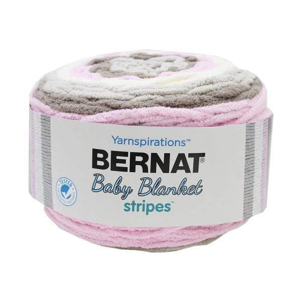 AussieSuperStore Haberdashery Supplies Rosebud Bernat Baby Blanket Stripes Yarn 2 PK (in 4 colors) Bernat Baby Blanket Stripes Yarn (in 4 colors) | Knitting Wool | Yarn | Crotchet Yarn Part Number 020998-60002 020998