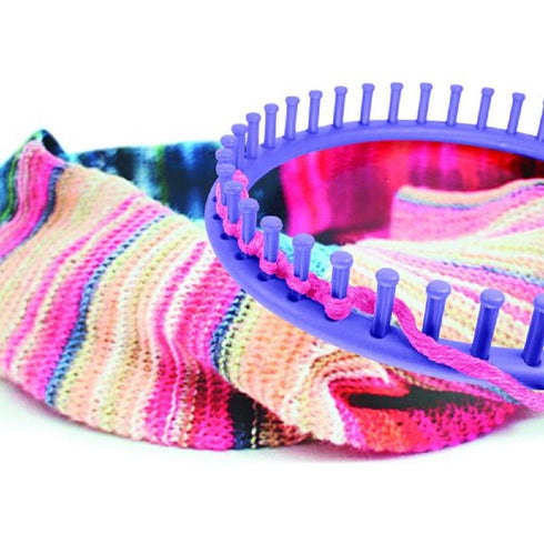 AussieSuperStore Haberdashery Supplies Round Loom Knitting Set Round Loom Knitting Set | Crotchet Yarn & Wool tool Supplies Part Number 020315 020315