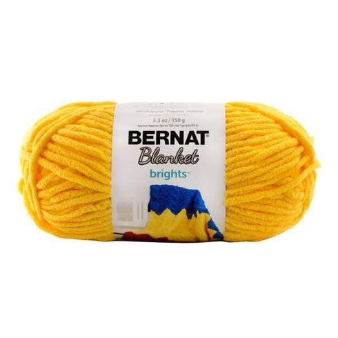 AussieSuperStore Haberdashery Supplies School Bus Yellow Bernat Yarn Blanket Brights (in 16 colors) Bernat Yarn Blanket Brights (in 16 colors) | Knitting Wool | Yarn | Crotchet Yarn Part Number 020991-12003 020991