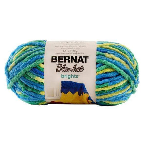 AussieSuperStore Haberdashery Supplies Surf Varigated Bernat Yarn Blanket Brights (in 16 colors) Bernat Yarn Blanket Brights (in 16 colors) | Knitting Wool | Yarn | Crotchet Yarn Part Number 020991-12009 020991