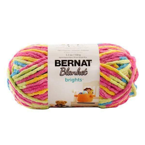 AussieSuperStore Haberdashery Supplies Sweet & Sour Varigated Bernat Yarn Blanket Brights (in 16 colors) Bernat Yarn Blanket Brights (in 16 colors) | Knitting Wool | Yarn | Crotchet Yarn Part Number 020991-12013 020991