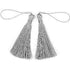 AussieSuperStore Haberdashery Supplies Tassels Sliver Tassels Sliver | Trims for Sewing | Sewing Supplies 9331468004578 VCT03SL